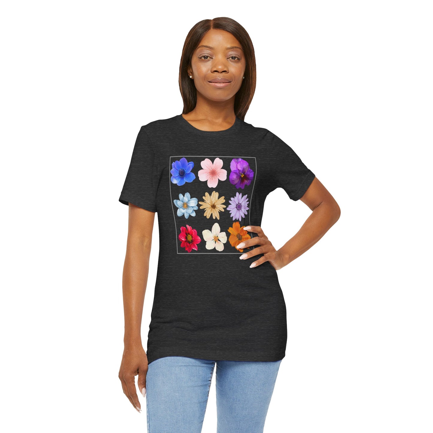 Flower Unisex Jersey Short Sleeve Tee