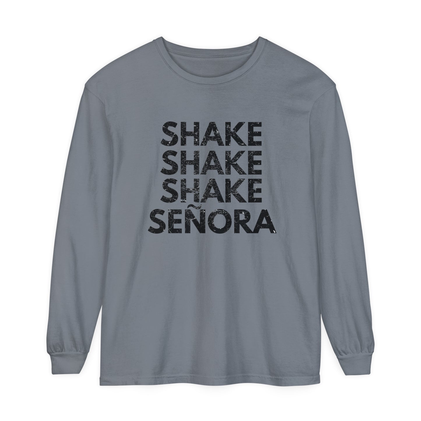 Shake Senora Unisex Garment-dyed Long Sleeve T-Shirt