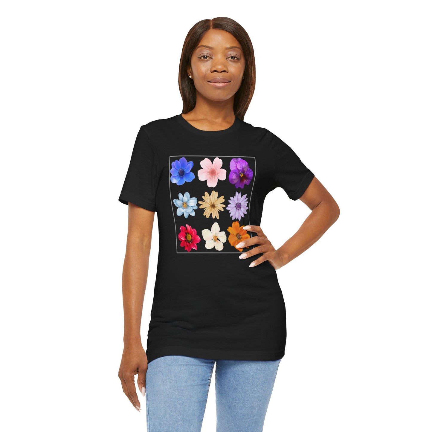 Flower Unisex Jersey Short Sleeve Tee