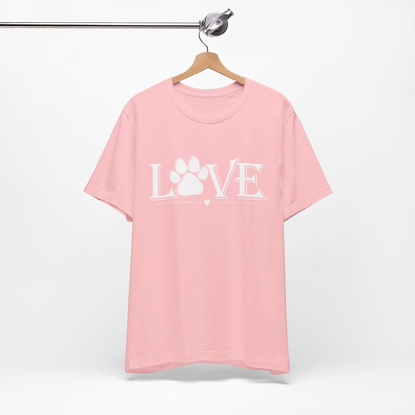 Love Paw Print Unisex Jersey Short Sleeve Tee