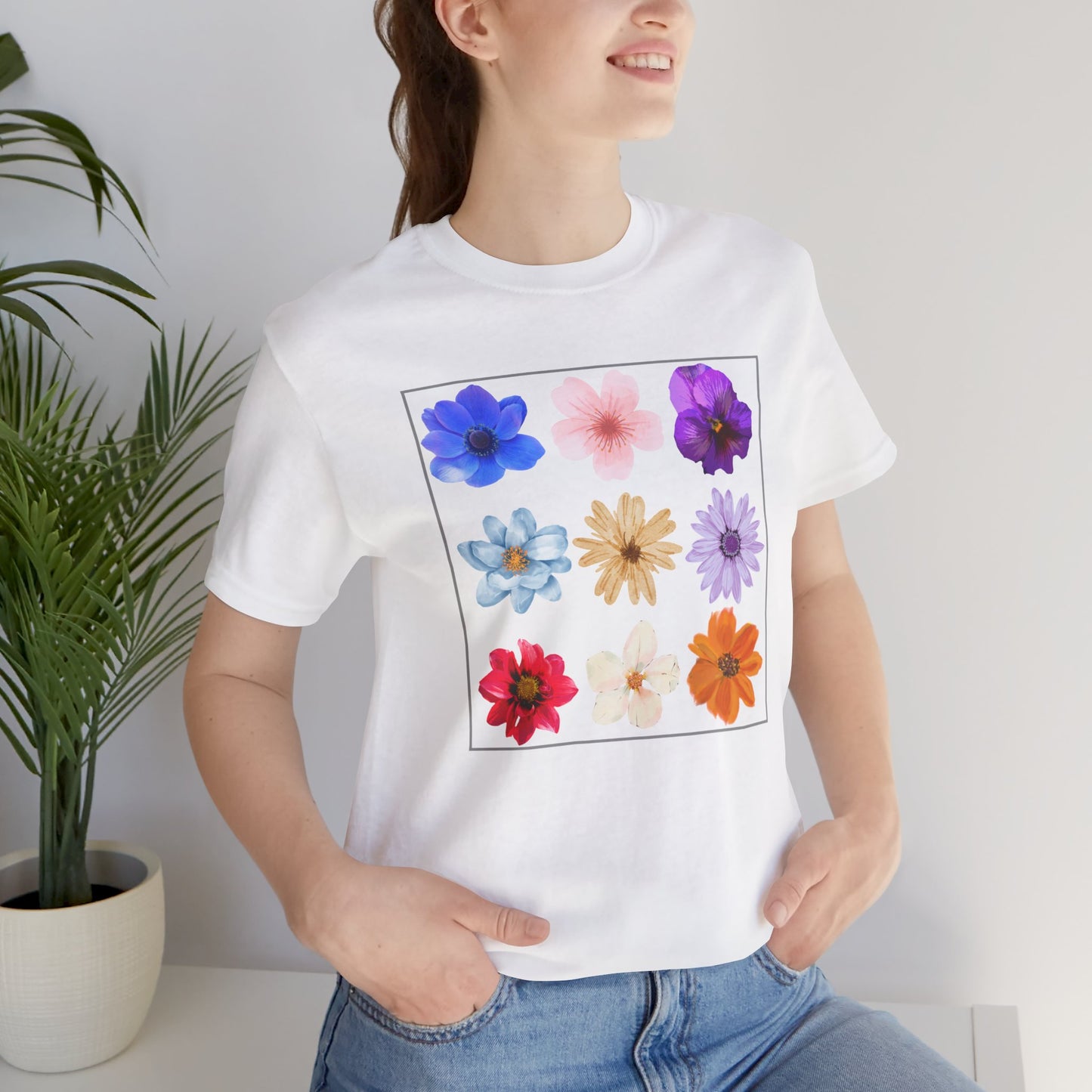 Flower Unisex Jersey Short Sleeve Tee