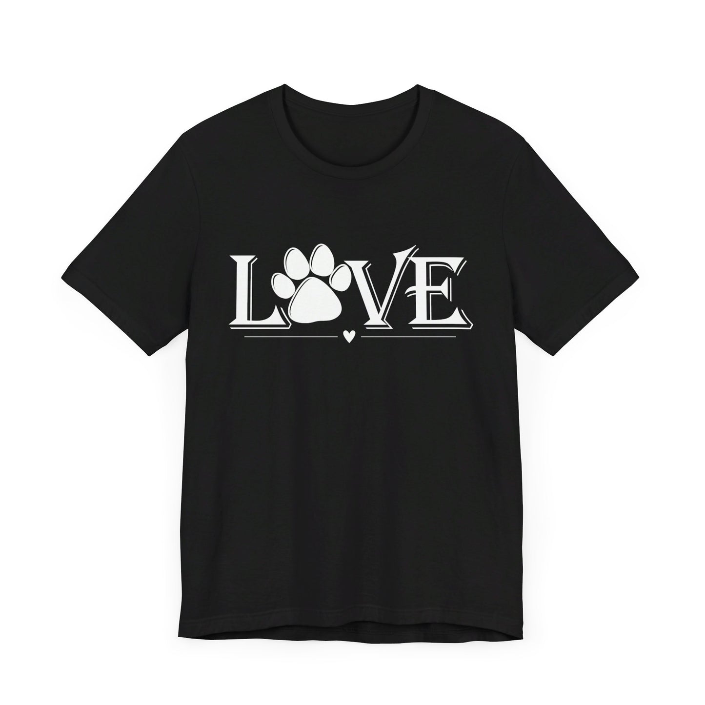 Love Paw Print Unisex Jersey Short Sleeve Tee