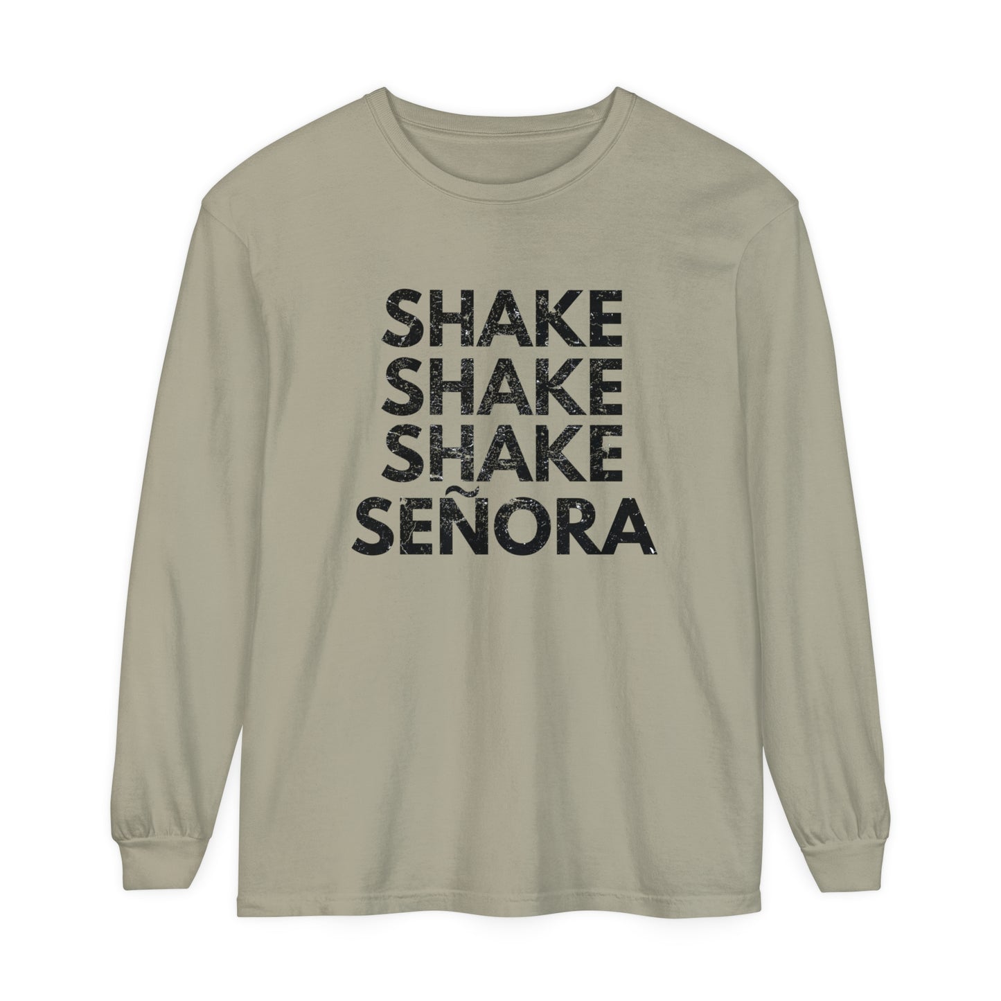 Shake Senora Unisex Garment-dyed Long Sleeve T-Shirt