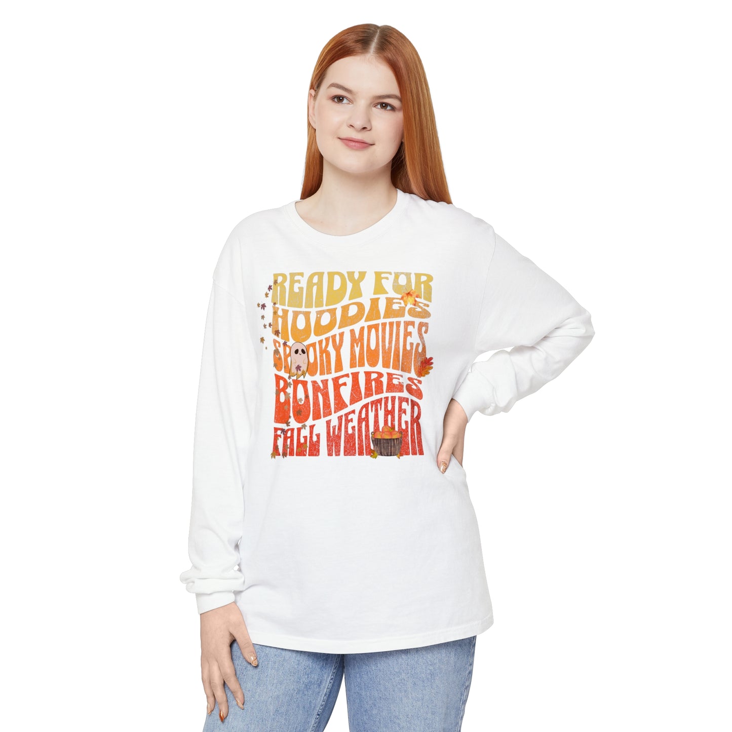 Ready for Fall Weather Unisex Garment-dyed Long Sleeve T-Shirt