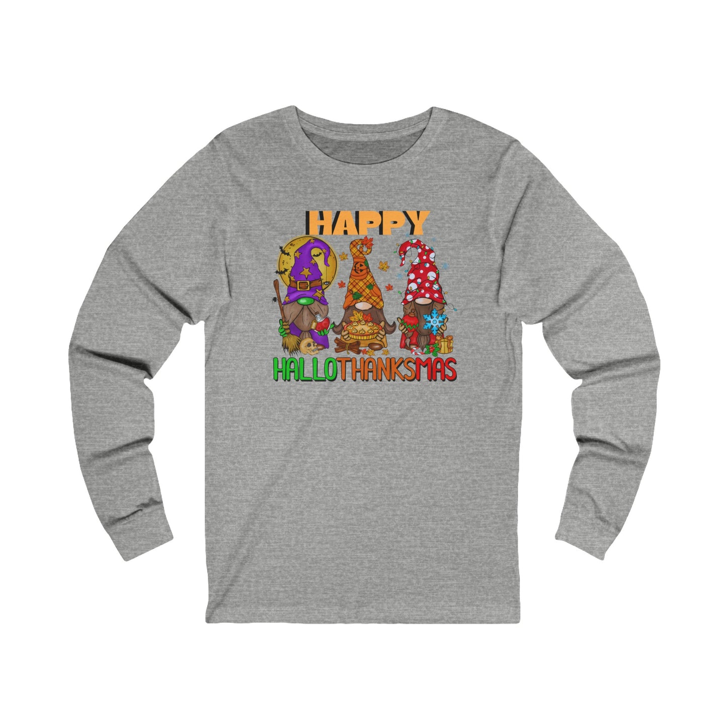 Happy HalloThankMas Unisex Jersey Long Sleeve Tee