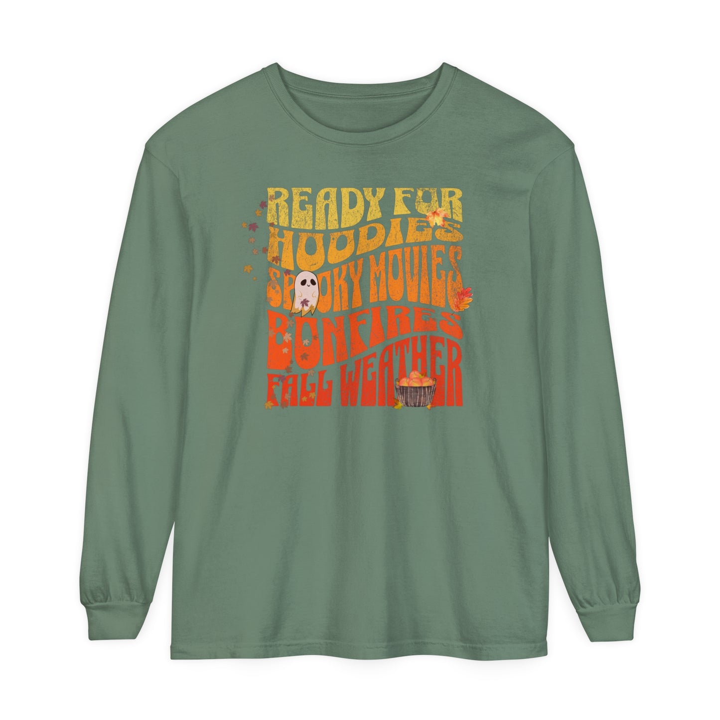 Ready for Fall Weather Unisex Garment-dyed Long Sleeve T-Shirt