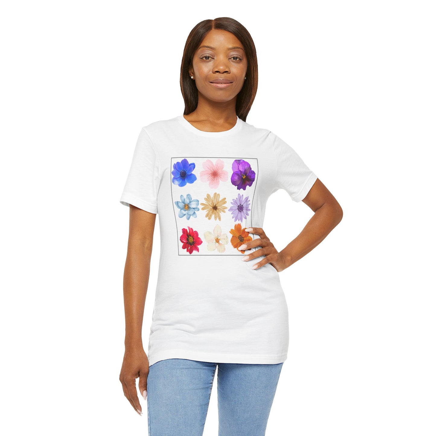 Flower Unisex Jersey Short Sleeve Tee