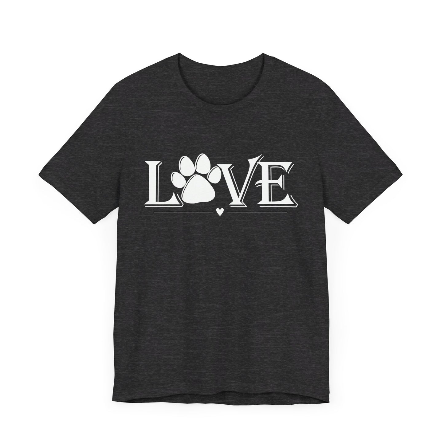 Love Paw Print Unisex Jersey Short Sleeve Tee