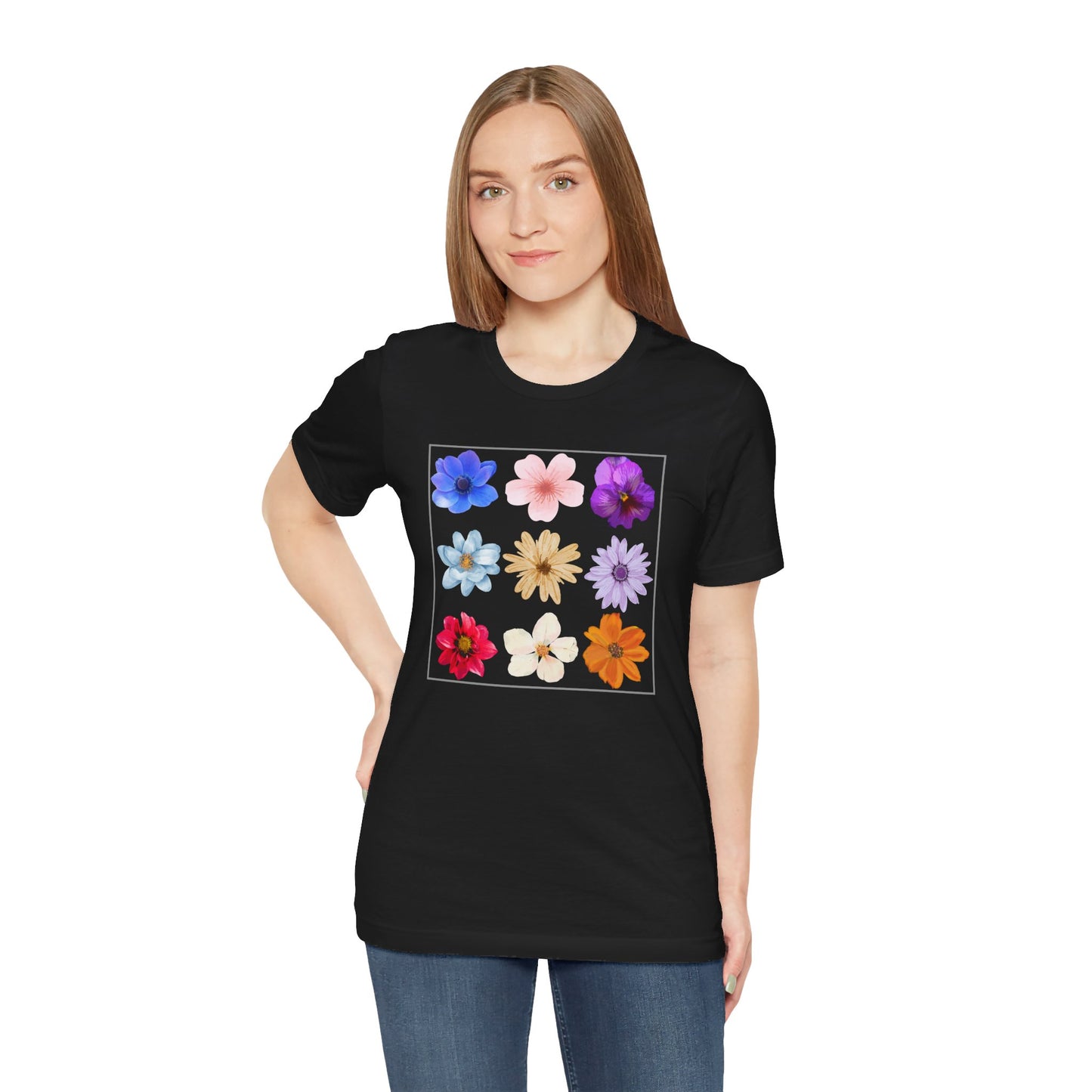 Flower Unisex Jersey Short Sleeve Tee