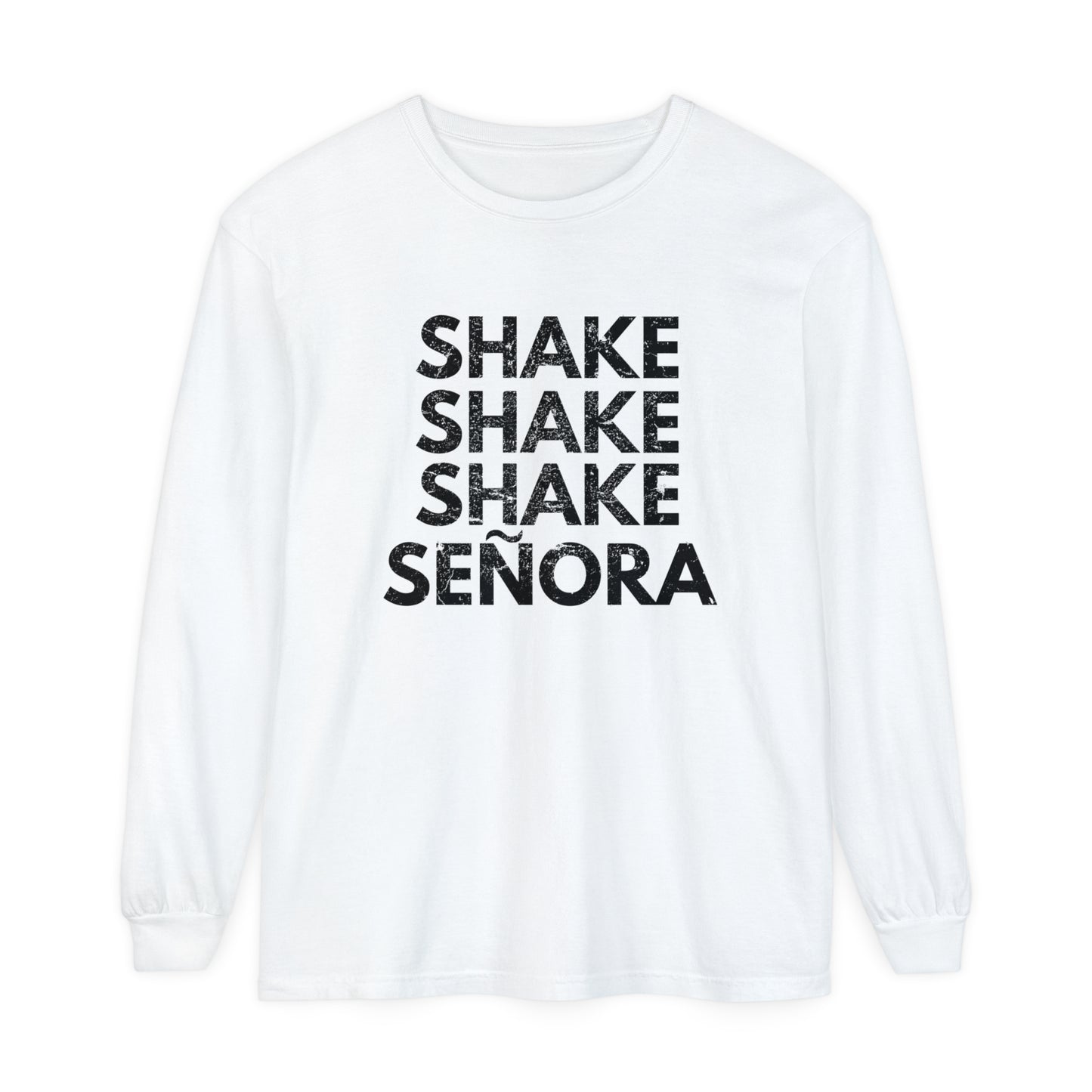 Shake Senora Unisex Garment-dyed Long Sleeve T-Shirt