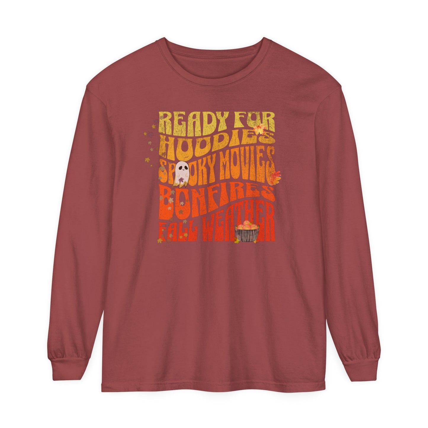 Ready for Fall Weather Unisex Garment-dyed Long Sleeve T-Shirt