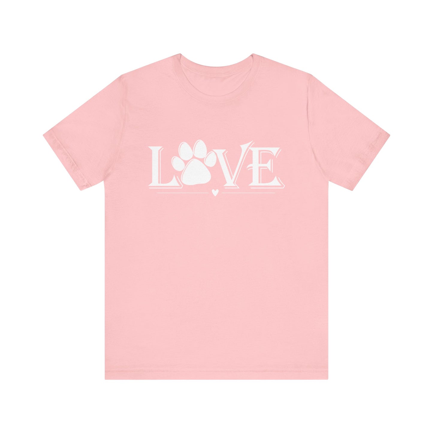 Love Paw Print Unisex Jersey Short Sleeve Tee