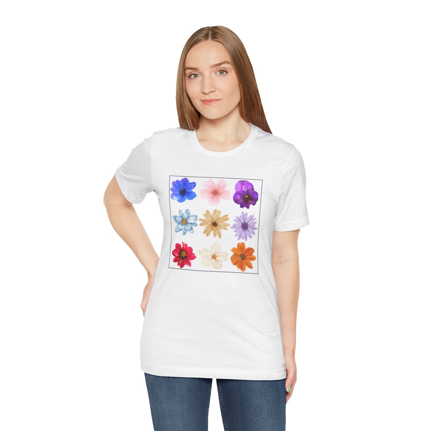 Flower Unisex Jersey Short Sleeve Tee