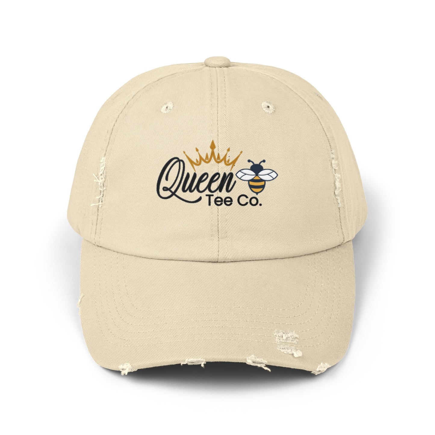 Queen Bee Tee Co Unisex Distressed Cap