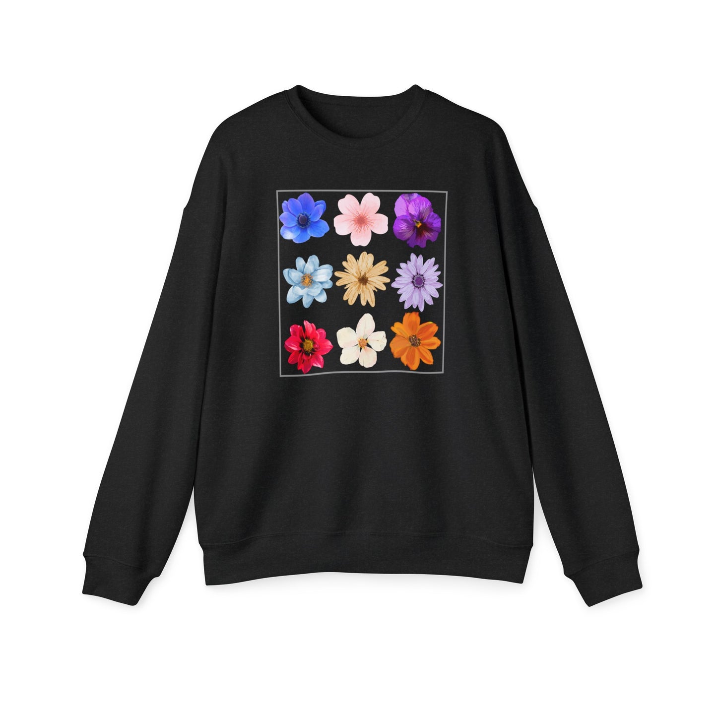 Flower Unisex Drop Shoulder Sweatshirt