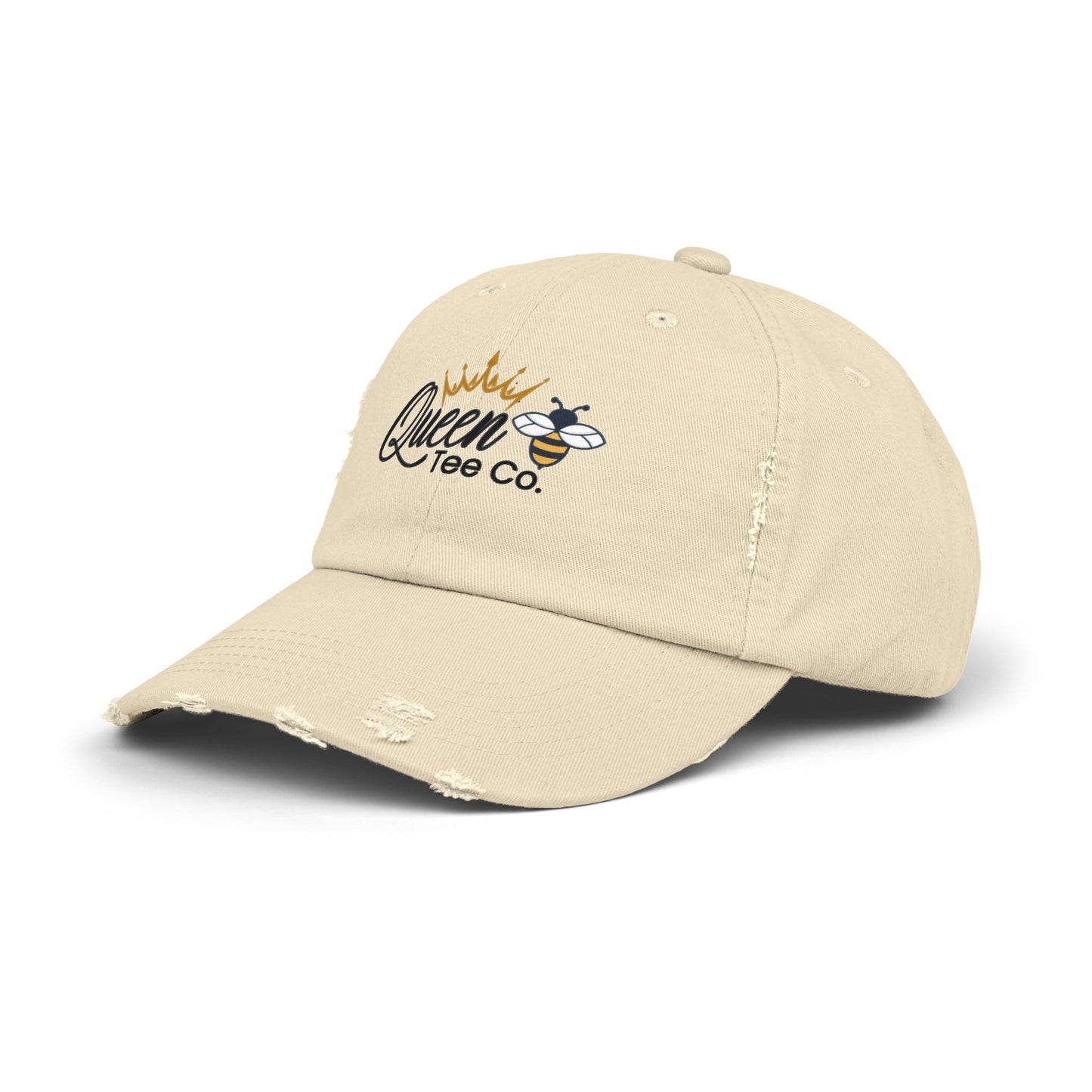 Queen Bee Tee Co Unisex Distressed Cap