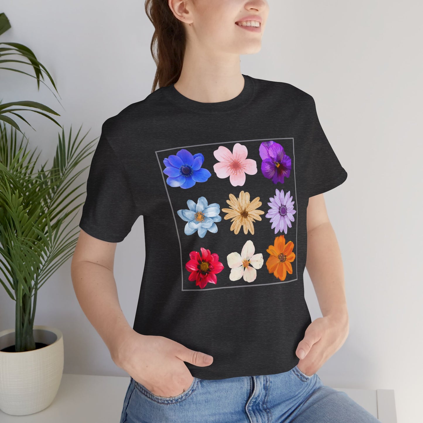 Flower Unisex Jersey Short Sleeve Tee