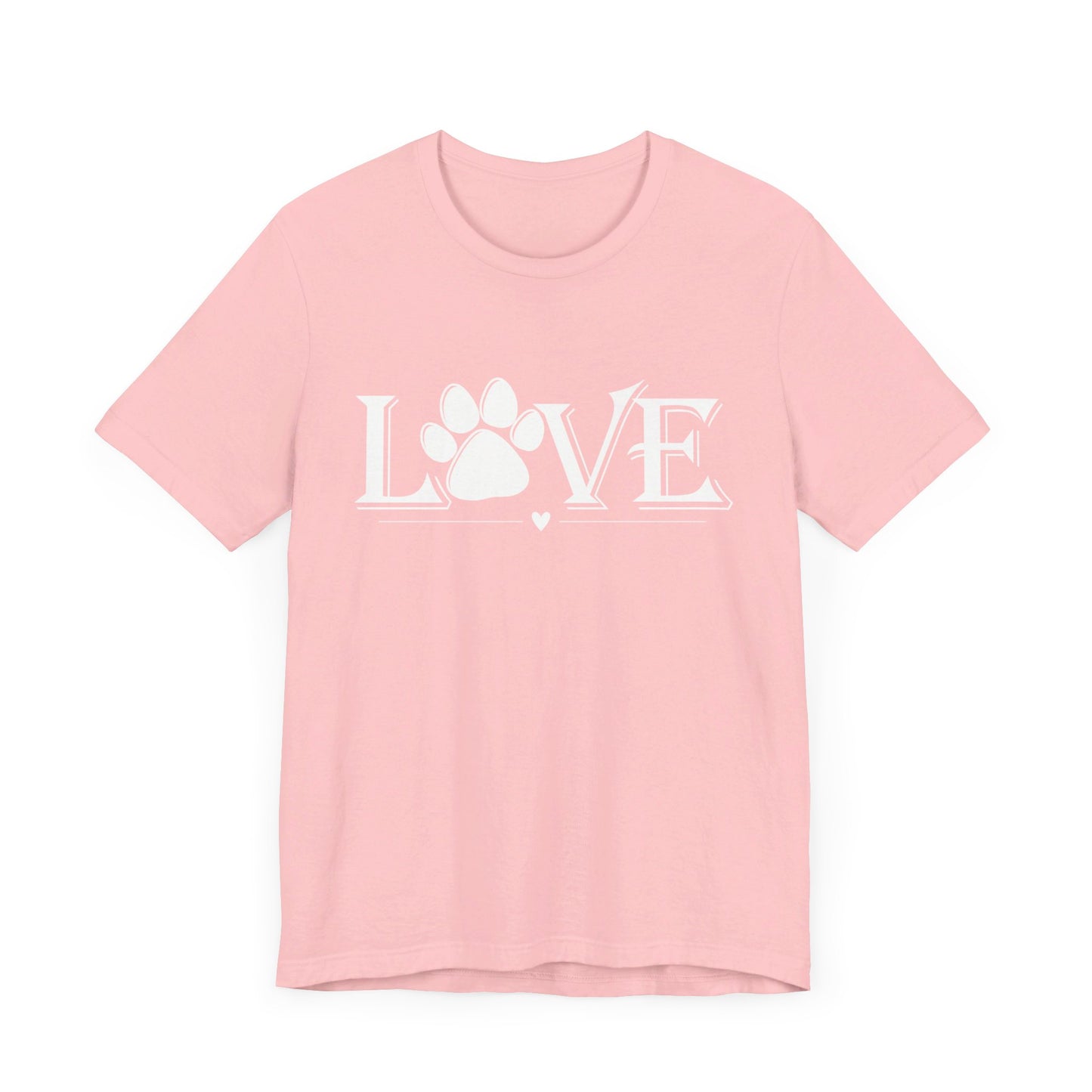 Love Paw Print Unisex Jersey Short Sleeve Tee