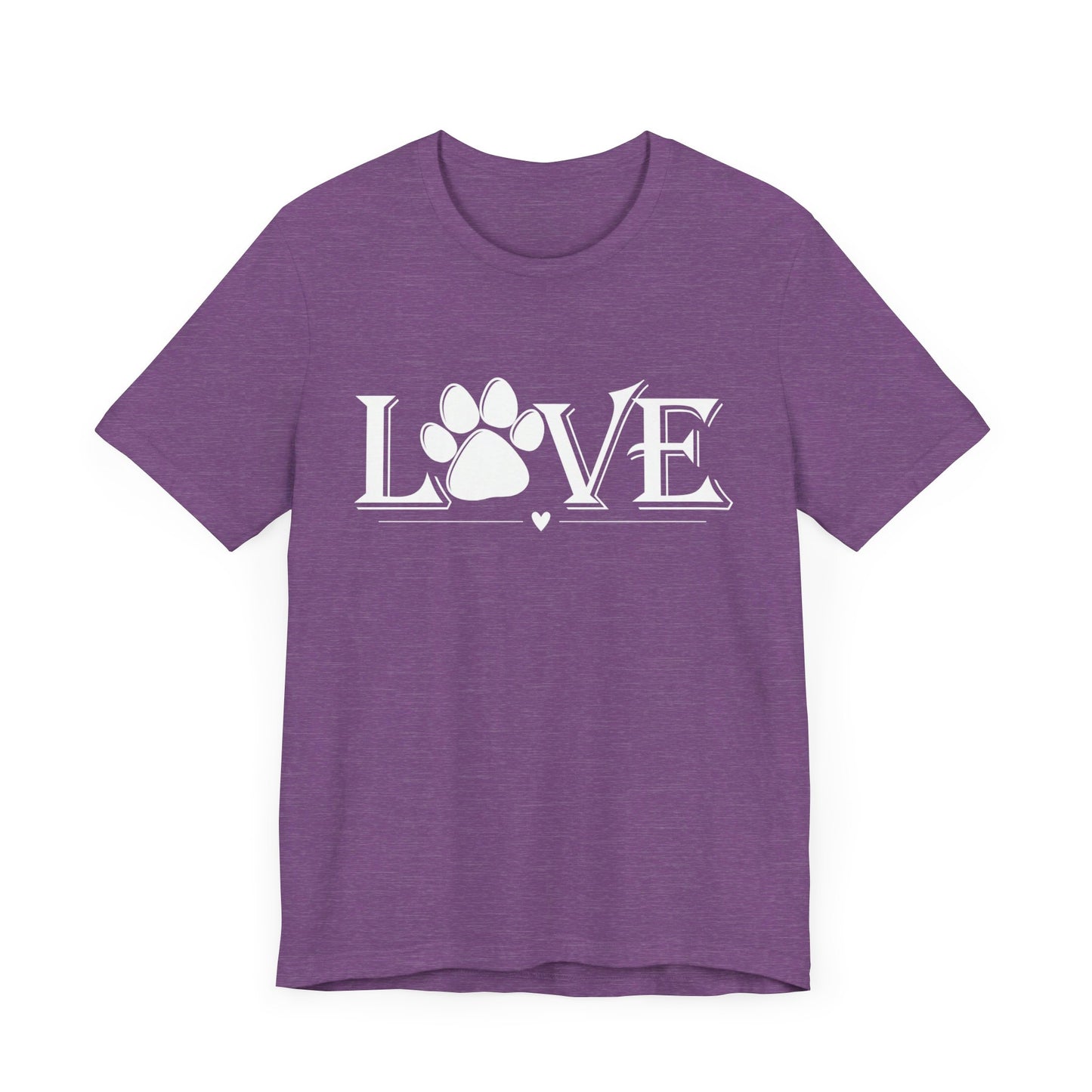 Love Paw Print Unisex Jersey Short Sleeve Tee