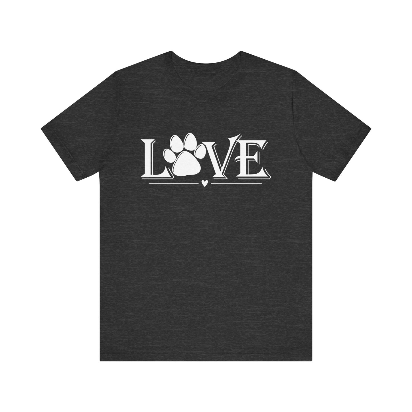 Love Paw Print Unisex Jersey Short Sleeve Tee