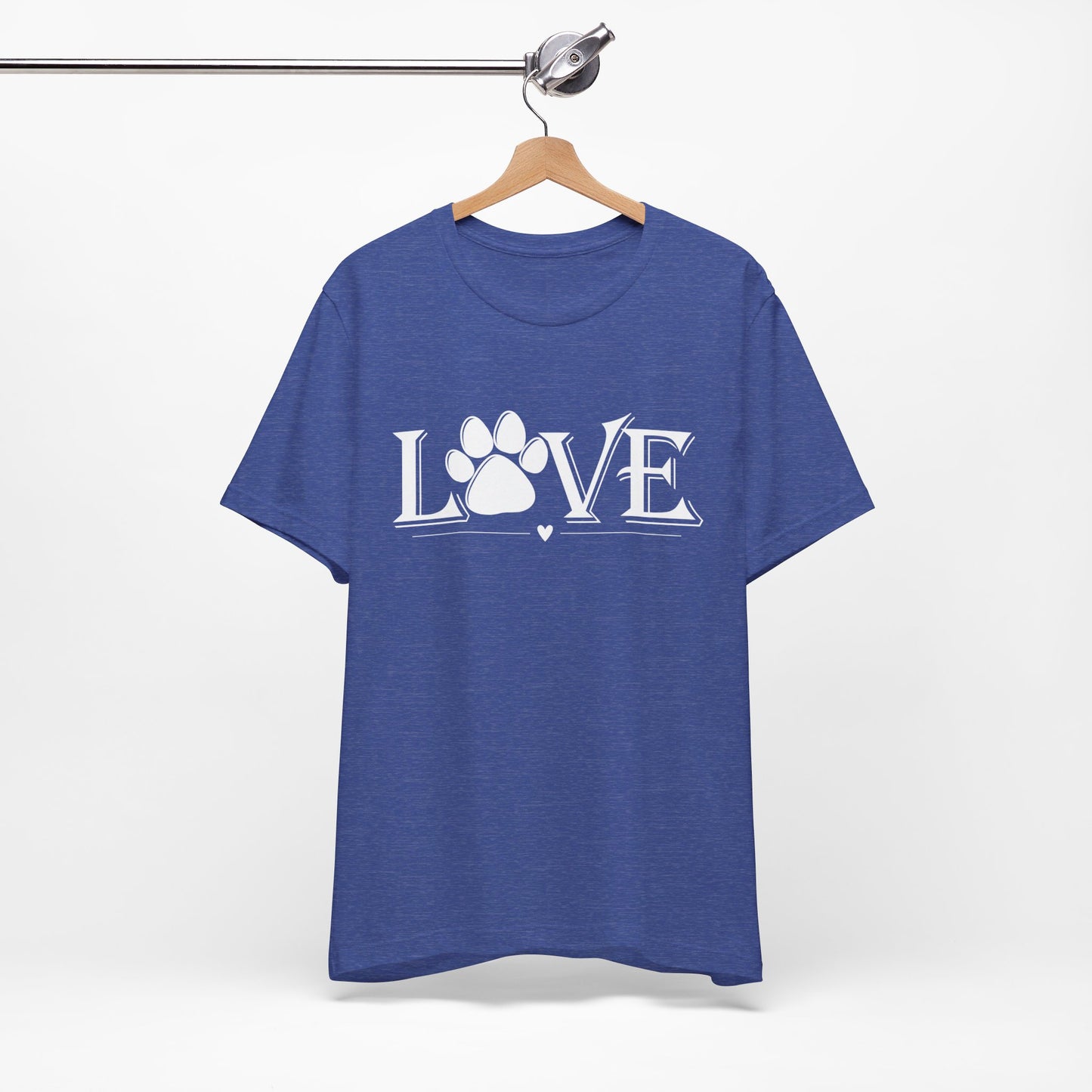 Love Paw Print Unisex Jersey Short Sleeve Tee