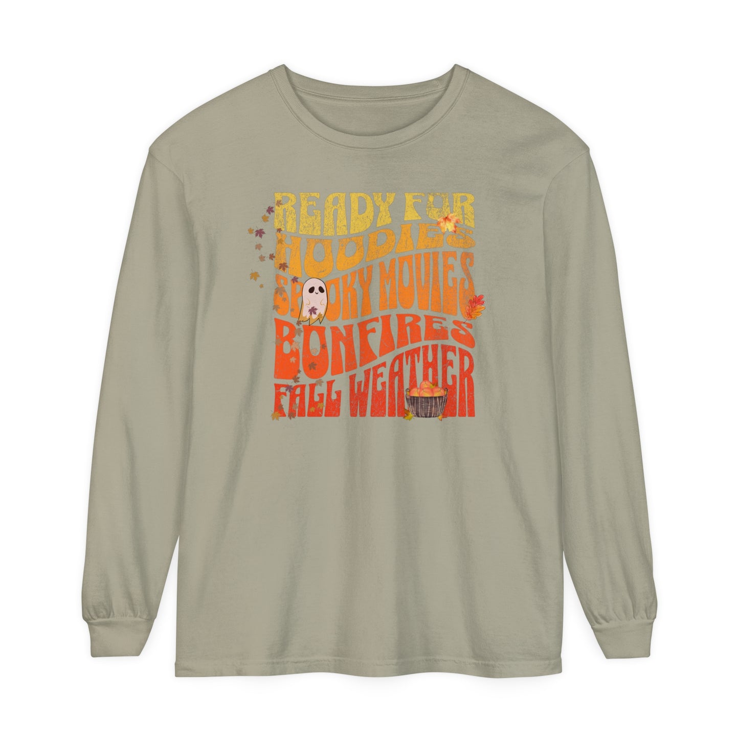 Ready for Fall Weather Unisex Garment-dyed Long Sleeve T-Shirt