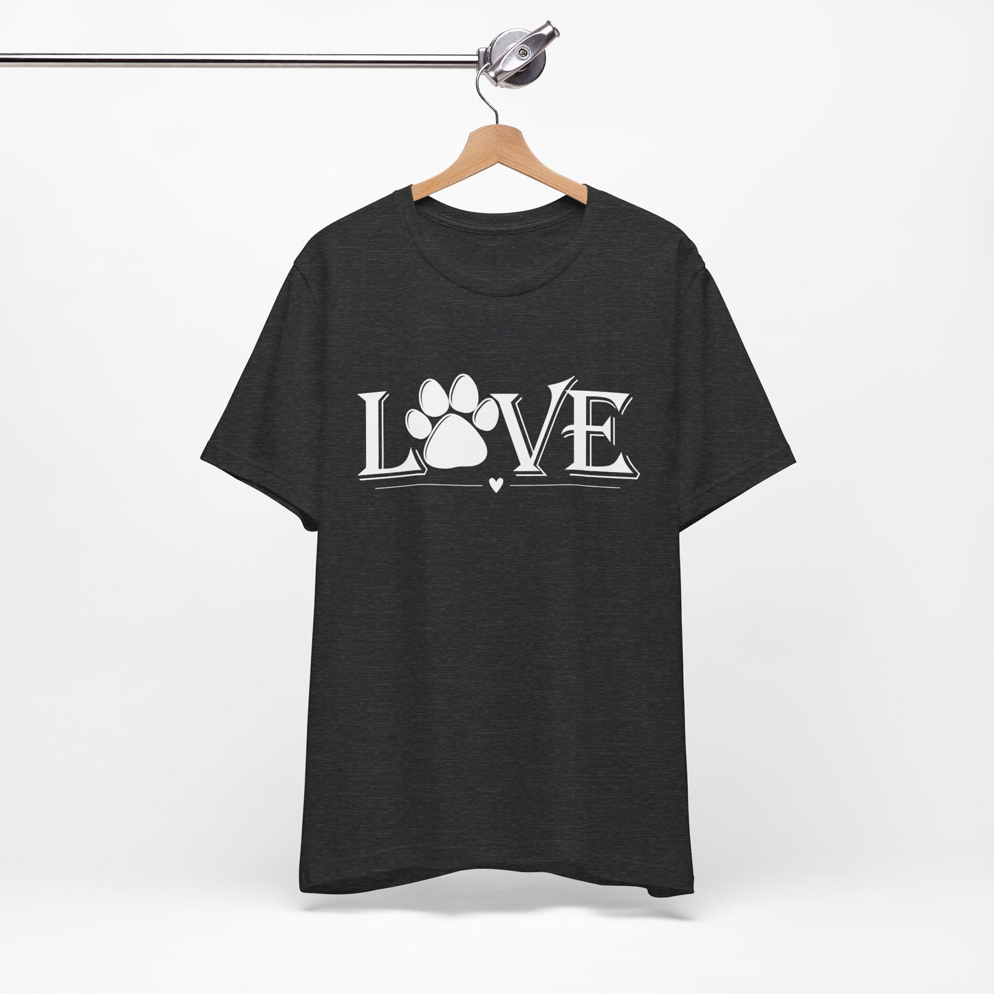 Love Paw Print Unisex Jersey Short Sleeve Tee