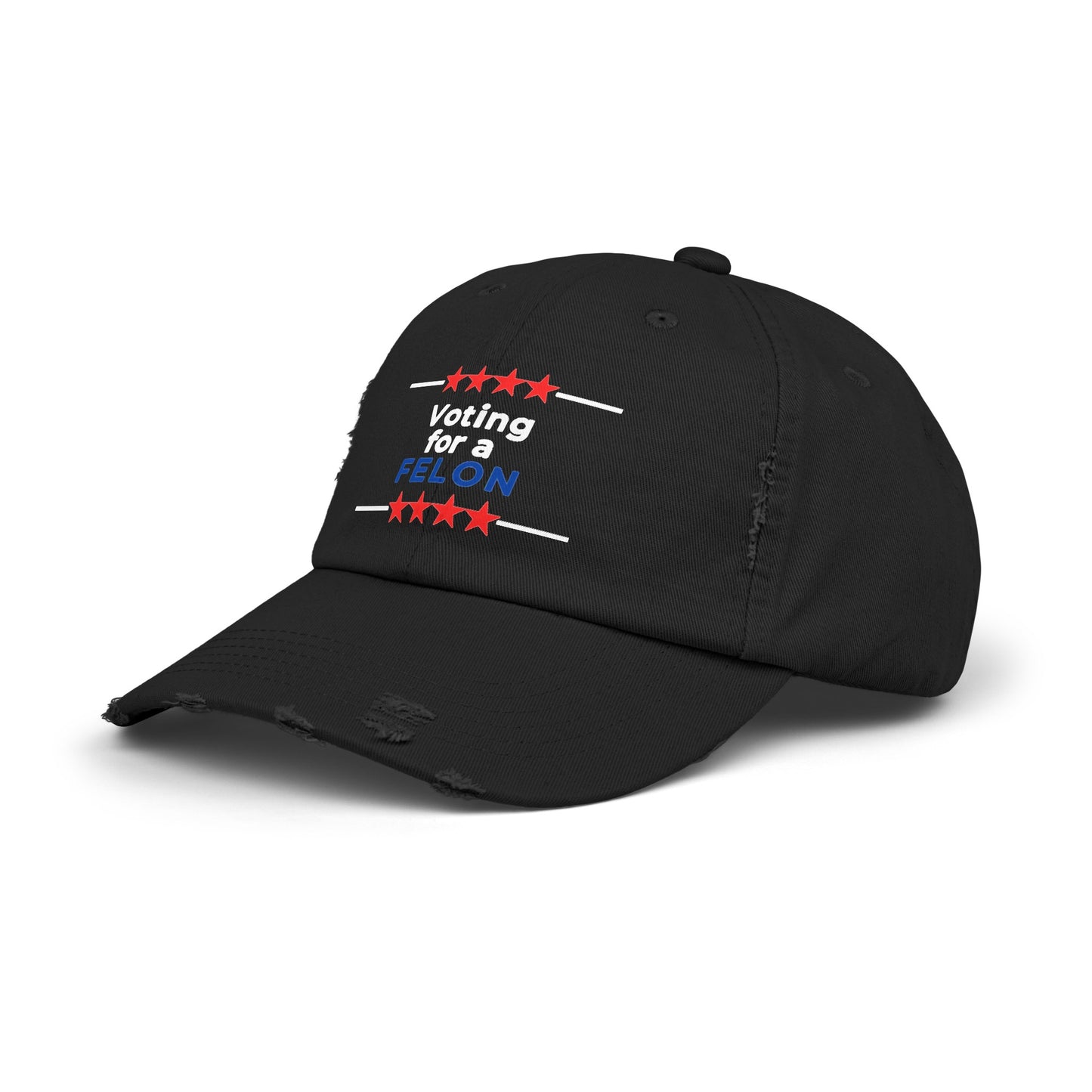 Voting for a Felon Unisex Distressed Cap