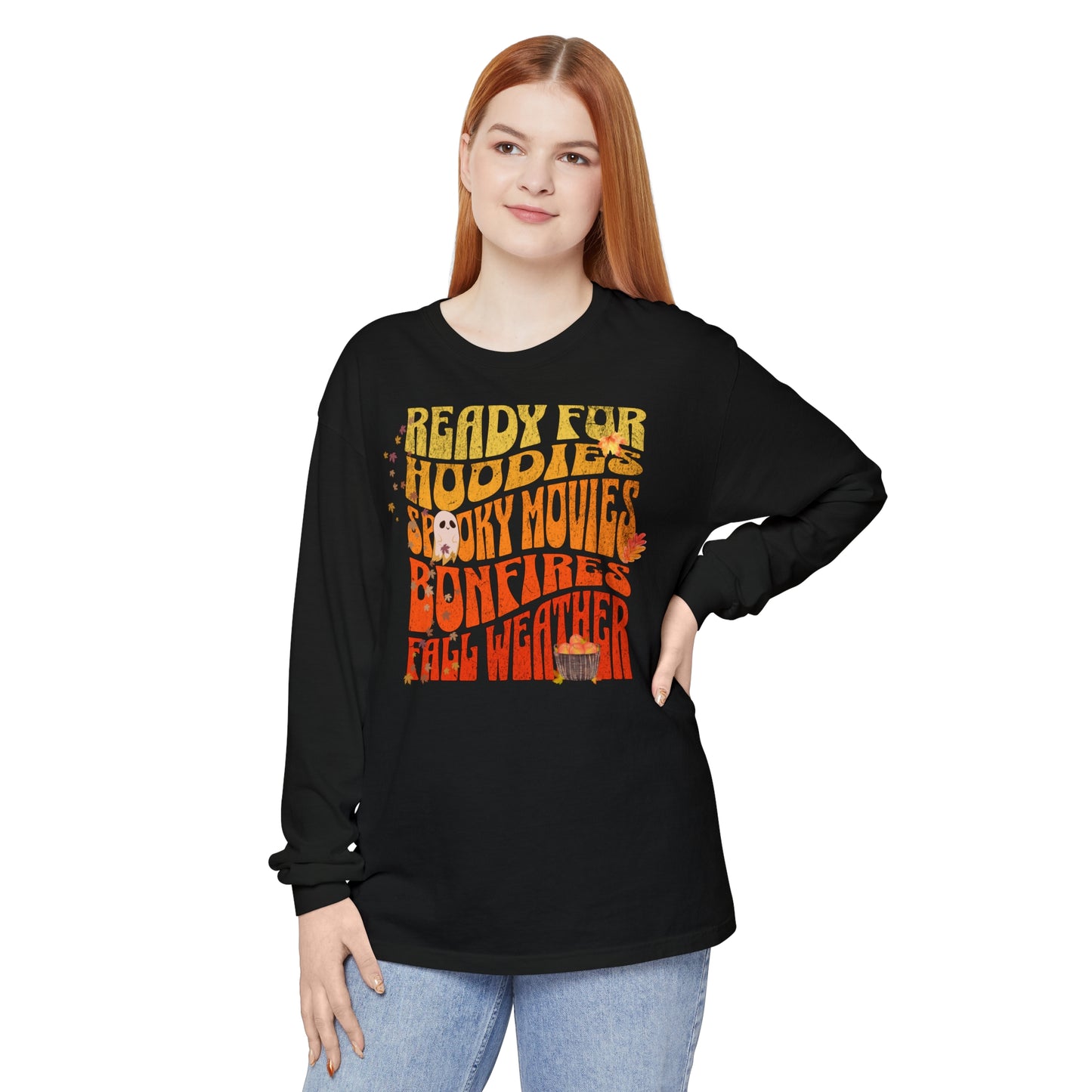 Ready for Fall Weather Unisex Garment-dyed Long Sleeve T-Shirt